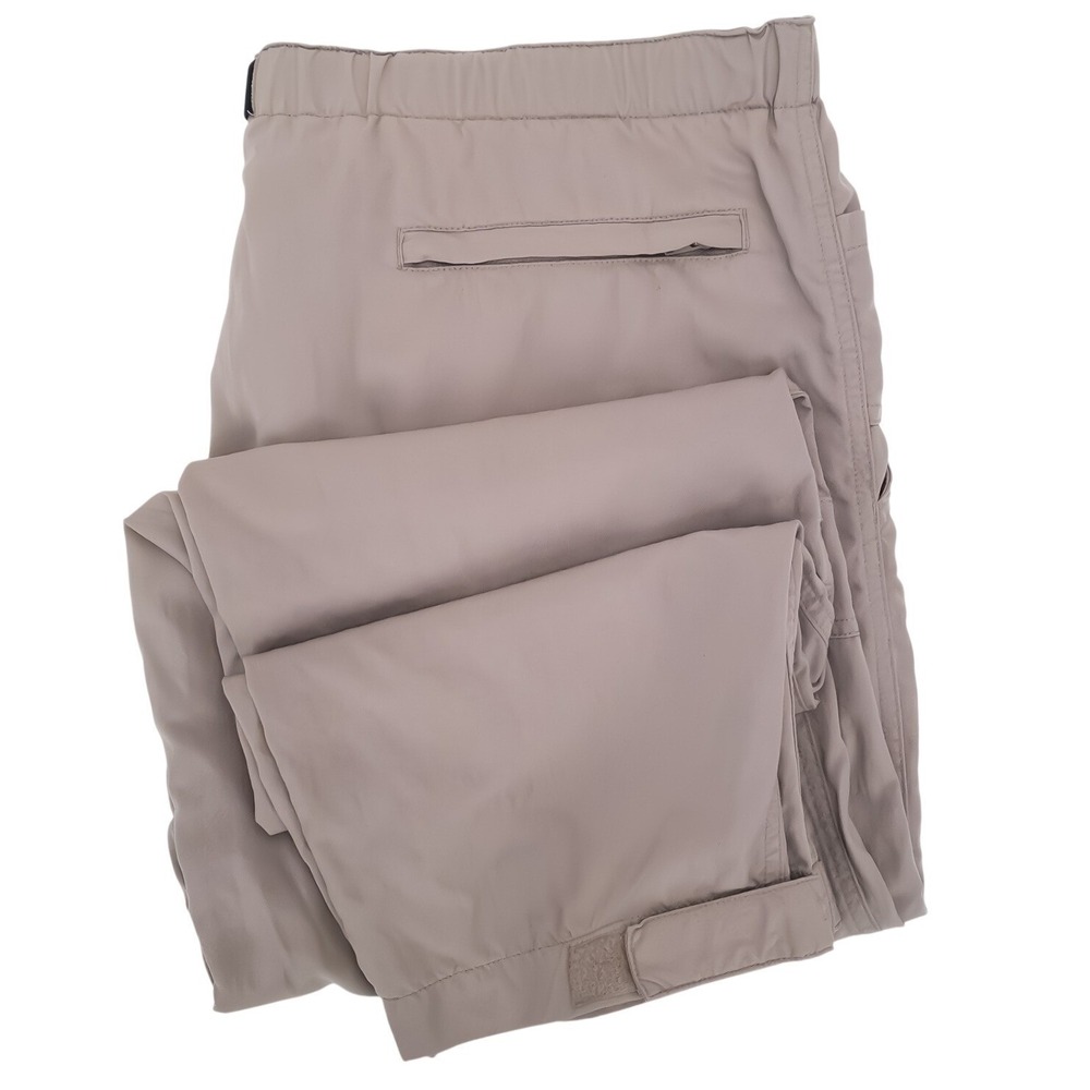 EMS Hiking Pants Mens XL Tan Cargo Belted Lightweight Utility Nylon Outdoor